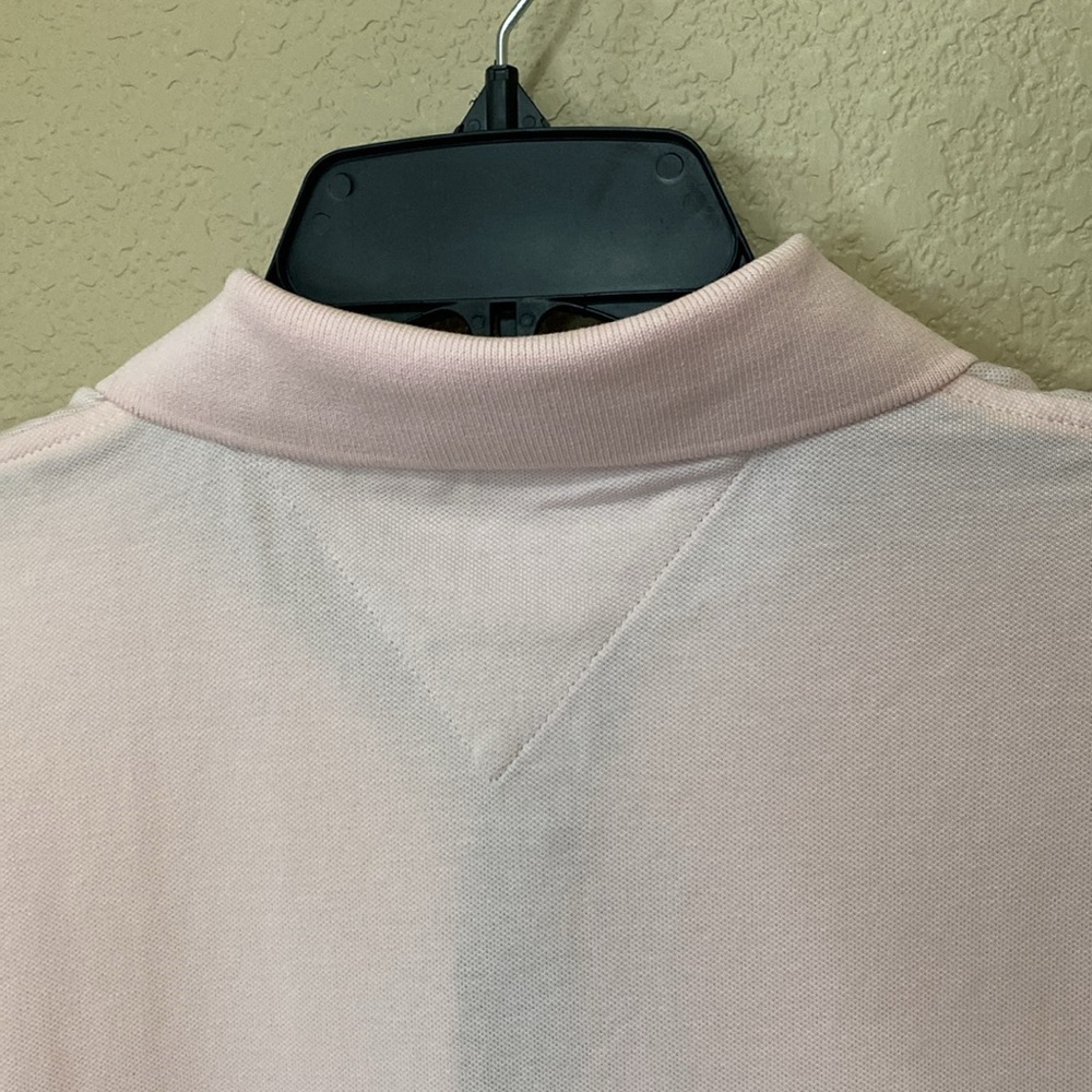 Men’s Tommy Hilfiger soft Pink Polo Shirt NWT size M Embroidered Logo - Picture 6 of 10